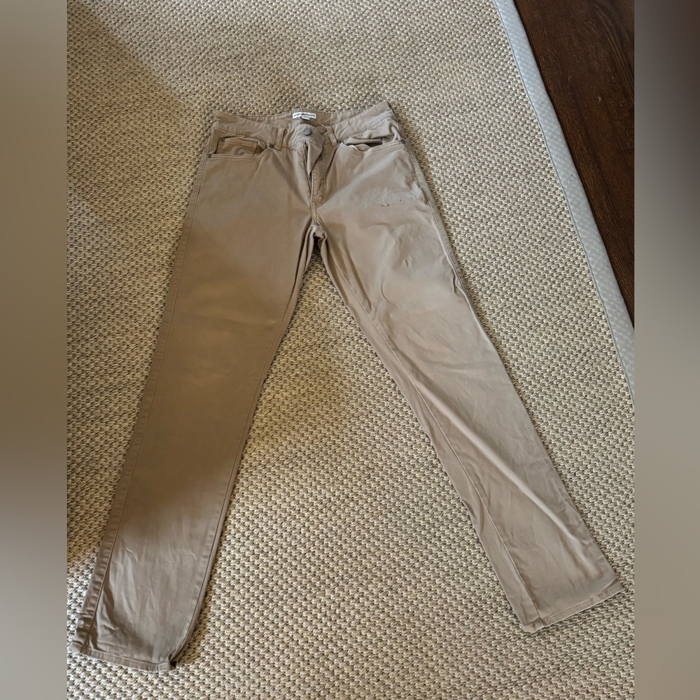 Peter Millar Wayfare Men’s Five-Pocket Pants Dark Gray Size 30